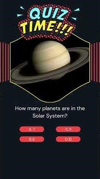 Solar System Quiz | Part 1