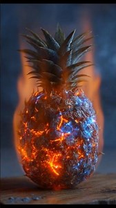 Lava Pineapple Explosion 🍍💥 | Most Satisfying #asmr #satisfying #shorts