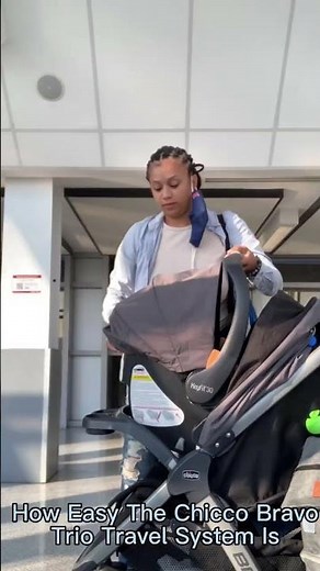 Chicco Bravo Trio Travel System Quickfold Stroller Keyfit 30