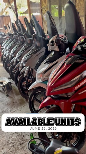 Available units as of June 25, 2025. A & F Motorcycle Cebu is located in Purok Mapailubon, Dawis Talisay City Cebu. We are open for viewing and test-driving! 👋🏻 | A & F Motorcycle Cebu