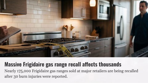 Frigidaire recalls 174,800 gas ranges sold at Lowe's and Home Depot after 30 burn injuries