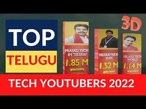 TOP 10 TELUGU TECH YOUTUBERS IN INDIA || EVERYONE SHOULD FOLLOW || BEST TECHNOLOGY TELUGU CHANNELS