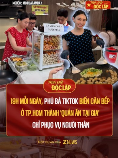 Phú bà TikTok nấu 19h/ngày: biến bếp TPHCM thành quán ăn tại gia