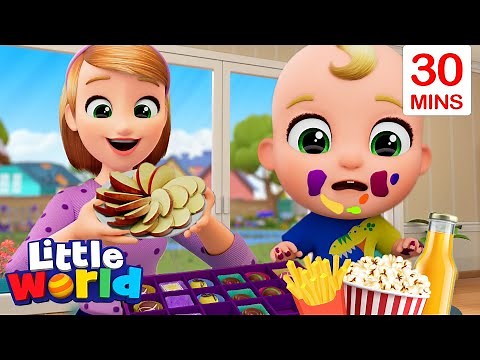 Fruits Are Good For You + More Healthy Habits Song With Nina And Nico | Little World Nursery Rhymes