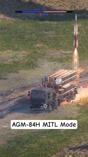 US cruise missile indirect fire AGM-84H #warthunder #indirectfire