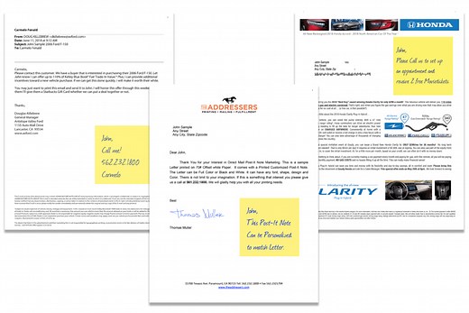 Letter Print & Mail Services — Direct Mail, Fulfillment Services, Mailing List