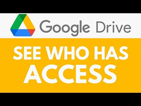 How To See Who has Access in Google Drive | See Shared Access Permissions | Google Drive Tutorial