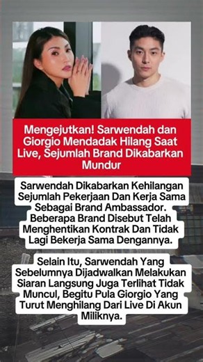 Sarwendah Fsn Giorgio Mendadak Hilang Saat Live.. #viral