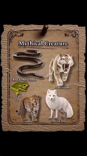 Saber toothed & male graceful tree frog 😱😱😱#mythcialcreature #foryou #virulvideo #worldrecord🌎