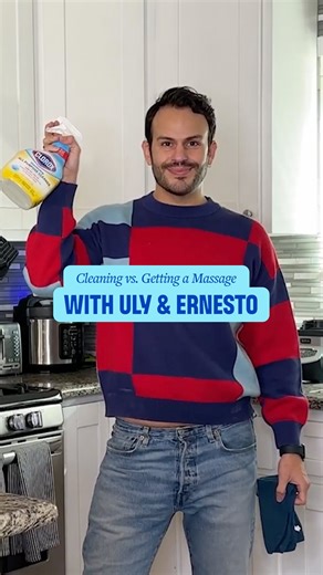 He’s been tricked! Let us know in the comments if you think clean feels better than a massage. #RethinkClean @ulyandernesto | Clorox
