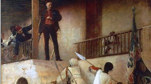 Gordon von Khartum wird von den Kämpfern des Mahdi ermordet