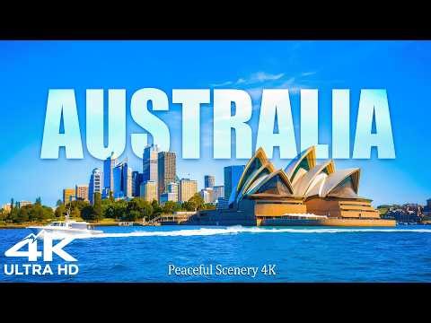 Australia 4K Video Ultra HD | Reefs, Beaches & Outback | Piano Music