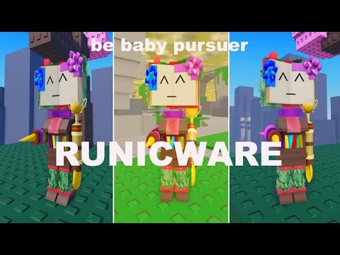 How to get RUNICWARE BADGE [BOOK] + RUNICWARE MORPH in BE BABY PURSUER UPDATE ROBLOX !