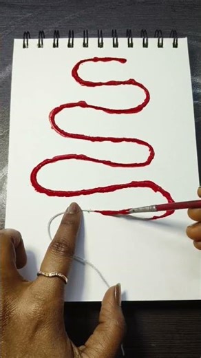 How to paint with string 🧵 -very fun and easy