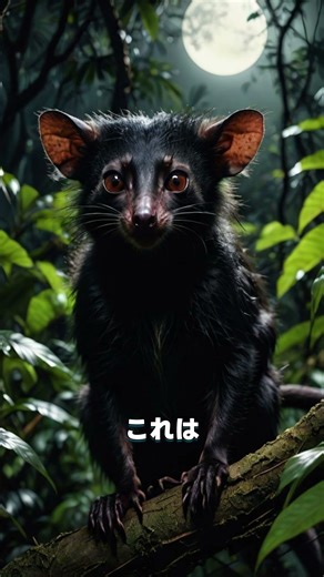 指を使って“音を聞いて”暮らしています ”アイアイ”