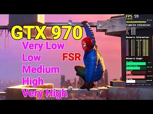 Marvel's Spider-Man Miles Morales | GTX 970 | ALL Settings | FSR 2.1 | Low/Medium/High/Max