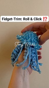 Looking for the ULTIMATE sensory tool? This jellyfish is it! 🪼 This isn't just a toy; it's a full sensory experience designed to soothe, focus, and rehabilitate ❤🧶 ✨ WHY IT'S UNIQUE (A Sensory Toolkit in One!): 👉 TACTILE DOME: The body is filled with beads for weight and texture. 👉 FIDGET TRIM: The movable beads around the edge are perfect for restless fingers to roll and click. 👉 3 TYPES OF TENTACLES: Explore different feels — a beaded end, a spiraled texture, and a fluffy spiral for ultim