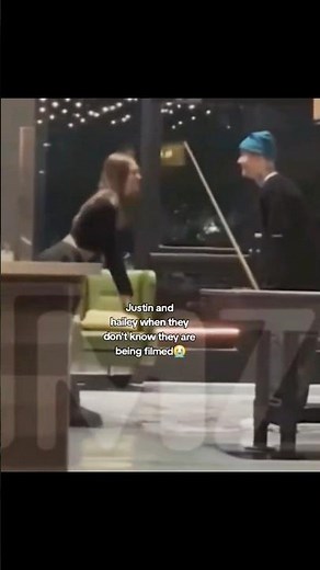 Justin Bieber and Hailey Bieber when they don't know they and being filmed💓