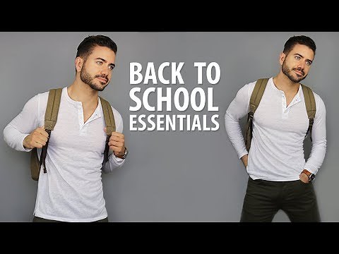 10 Back To School Essentials for High School & College | Men's Fashion | Alex Costa