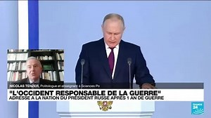 Discours de Poutine : "il accuse l’Occident de tous les maux"