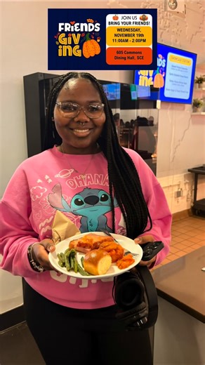 UIC Dining Services on Instagram: "🧡🍂 Friendsgiving at UIC! 🍂🧡 We kicked off the holiday spirit with a cozy Friendsgiving lunch at 605 Commons Dining Hall, and the celebration continues tonight at JST Café for dinner!✨ If you missed out earlier, head over to JST starting at 4:30 PM to enjoy seasonal favorites and share a meal with your campus community🤗 And while you’re around, don’t forget to stop by our Thankful Wall, outside 605 Commons or inside JST Cafe and leave a note about what you’