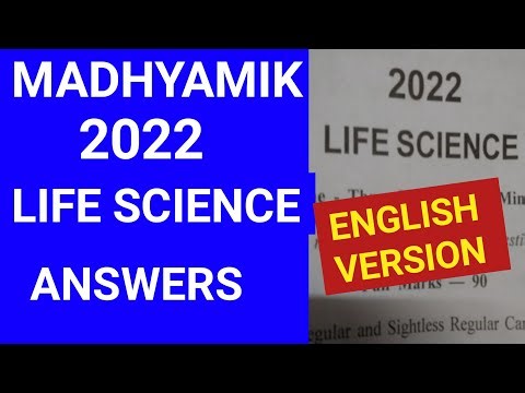 madhyamik life science question answer 2022 in english version wbbse