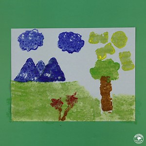 1.4K views · 62 reactions | Who says sponges are only used for cleaning? Sponges become an afternoon of sensory-play art when you cut them into fun shapes and dip them in paint. | Primrose Schools | Facebook