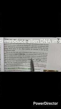 Biotechnology : Principle and processes:Methods to introduce alien DNA into host cell