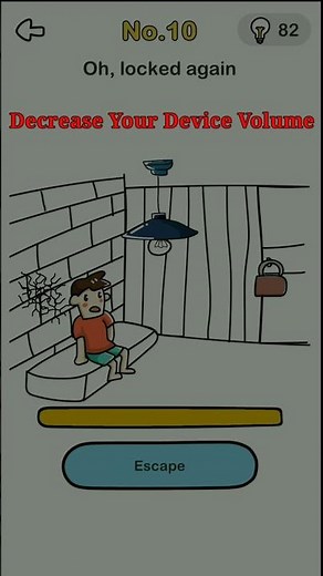 Brain Out Escape Room Level 10 Oh, locked again.