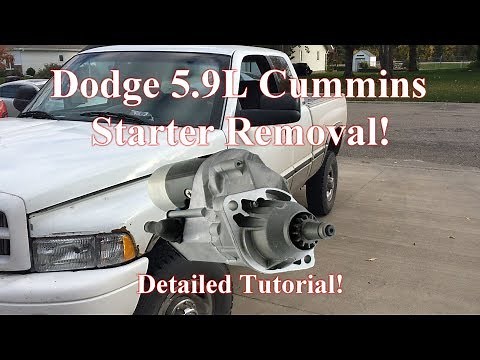 Dodge Cummins Starter Removal -- EASY!