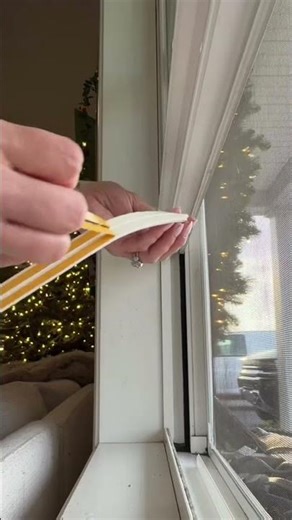 Weatherstripping windows 101 because winter is coming #homedecor #homehacks #diy #diyreels