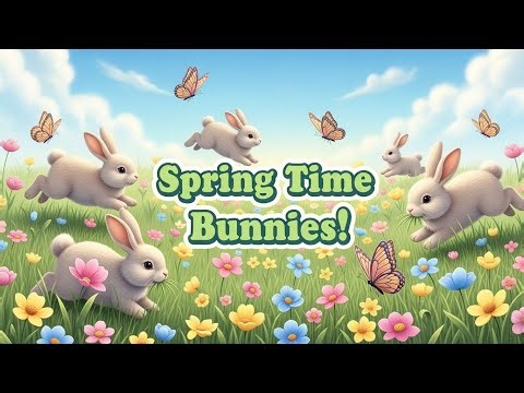 Spring Time Bunnies | Cute Spring Song for Kids | Buzzy Tune’s Time