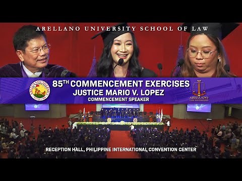 Arellano University School of Law 85th Commencement Exercises July 20, 2023 Reception Hall - PICC