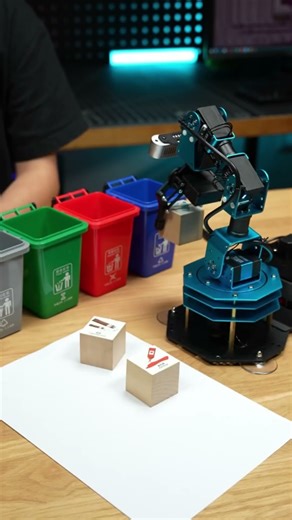 Color Recognition + Precision Gripping = ❓ #opensource #robotics #robot #raspberrypi