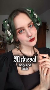 Would you wear this hairstyle? 👀🏰⚔️ I've been super inspired by 14th century medieval European fashion & hairstyles lately 🥰 For my braids I used these beautiful cream @voriagh ribbons from their packaging 😁 ✨ resourceful ✨ 😎 Jewelry @vespermoth Belt @madebymagi Dress @maria_heller_designs #medievalfantasy #medievalhairstyle #medievalhair #fantasyhairstyles #fantasyhair #pagan #pagangoth #witchyhair #witchstyle #manicmoth | Manic Moth