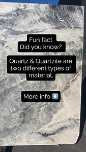 💎 Quartz vs. Quartzite – What’s the Difference? Confused between quartz and quartzite for your countertops? Here’s the quick breakdown: ✨ Quartz • Engineered stone (man-made) • Super consistent colors & patterns • Non-porous → easy to clean & low maintenance • Moderate heat resistance 🪨 Quartzite • 100% natural stone • Unique, one-of-a-kind patterns • Needs sealing to prevent stains • Extremely heat-resistant & durable 💡 Pro Tip: Visit KCCNE’s stone yard to explore full slabs of both material