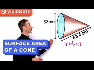 Surface Area of a Cone - VividMath.com