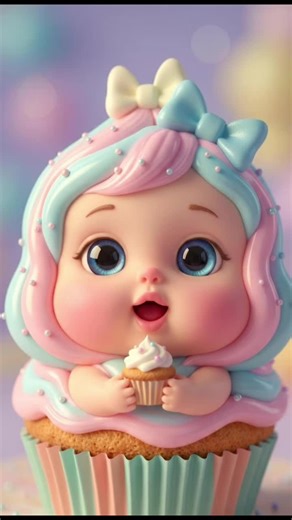 Cupcake eating ASMR #aiasmr #satifyingvideo #creatorsearchinsight #asmr #fyp