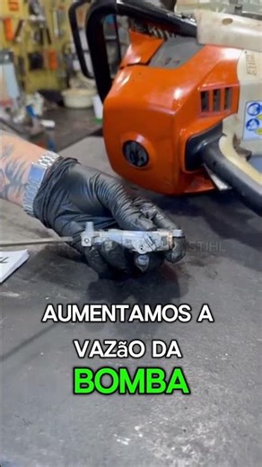 Segredo do Manual , Aumente a Vazão de Óleo da sua motosserra profissional #motosserra