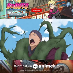 244K views · 951 reactions |  Fresh dubs are here for Boruto: Naruto Next Generations! The Ninja Steam Scrolls Part 9 (episodes 106-119) is now streaming dubbed on AnimeLab. Start watching: https://bit.ly/2QS0rkF | Funimation | Facebook