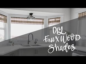 DIY Woven Wood Window Shades Hack | Faux Bamboo Blinds