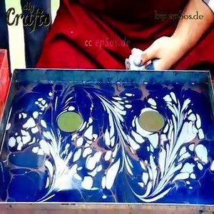 128K views · 2K reactions | How To Paint On Water For Paper Marbling & Ebru Art | Genius Engineering | Facebook