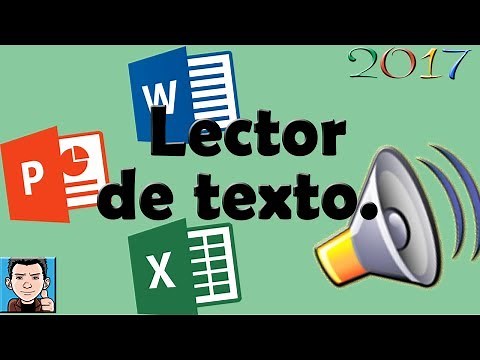 Activate text reader in Word, Excel and PowerPoint | Spanish