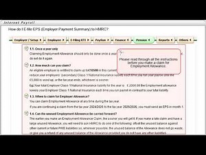 How do I E-file EPS (Employer Payment Summary) to HMRC?