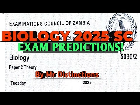 BIOLOGY 2025 SC(NOVEMBER) EXAM PREDICTIONS BY MR DISTINCTIONS