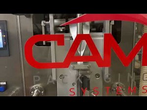 CV-190 stick pack machine with vacuum refill and auger filling system.