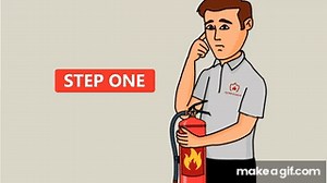 How to Use a Fire Extinguisher Using the PASS Method on Make a GIF