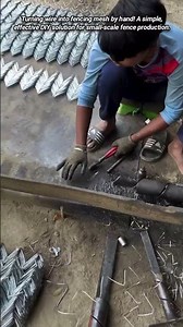 Simple Workshop Machine for Fence Making.