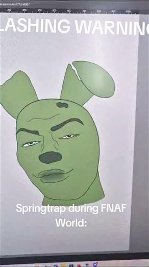 Same character btw///El mismo personaje por cierto #fnaf #fnaf3 #fnaffanart #drawing #springtrap