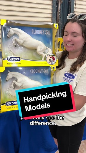 Have you ever “handpicked” a Breyer model? Every model we make is handpainted, which means that no two are exactly alike. There are sublte differences in each horse’s coat color and shading that makes each one unique. With dozens of the same model to choose from in the Breyer Store, #BreyerFest2024 is the perfect spot to try handpicking your Breyer model! #breyer #modelhorses #breyertok #horsegirl #kentuckyhorsepark #lexingtonky